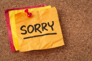 apologize