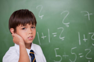 Child hates math