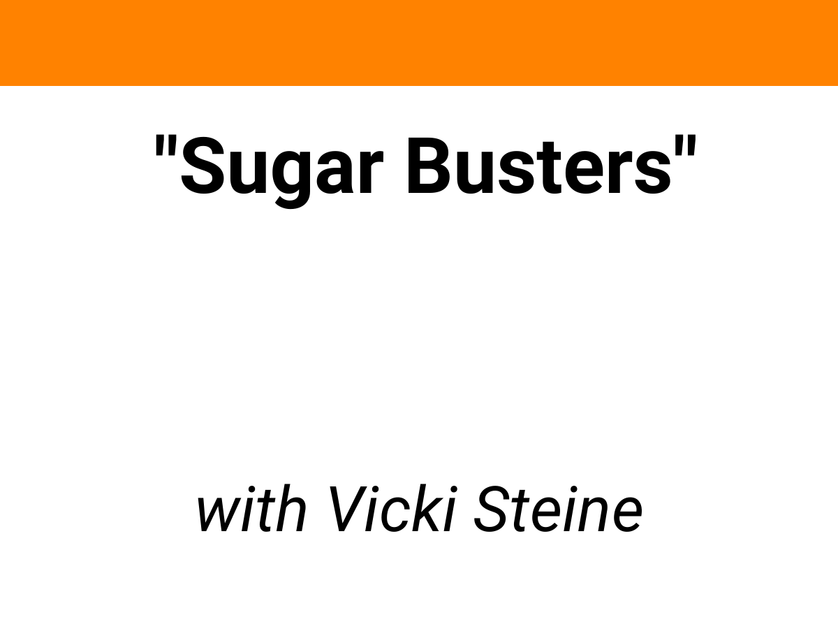 webinar library activate the brain vicki steine sugar busters