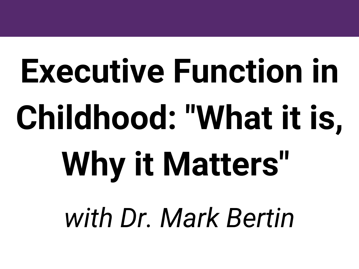 webinar library school and homework issues mark bertin executive function childhood