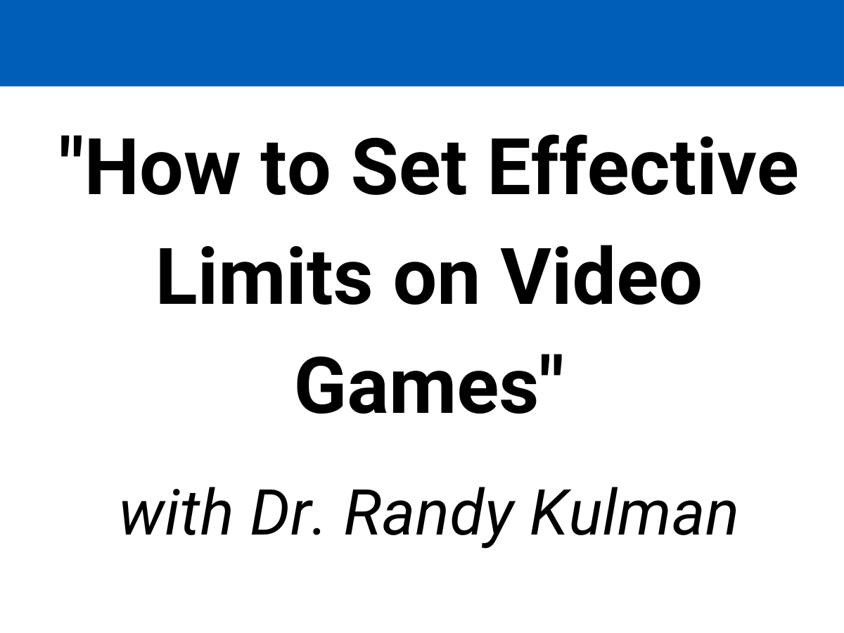 How to set effective limits on video games